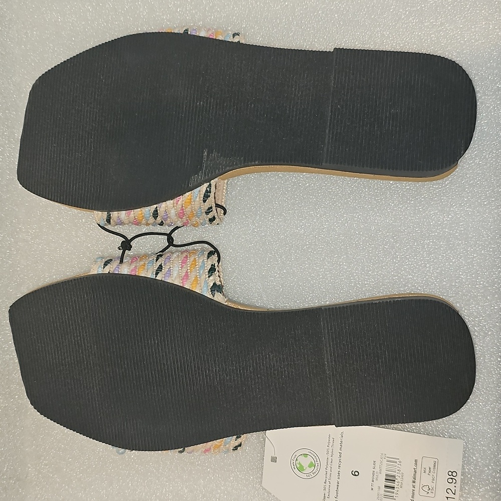 Time and Tru Women's Size 6 Woven Slide New - Picture 8 of 14